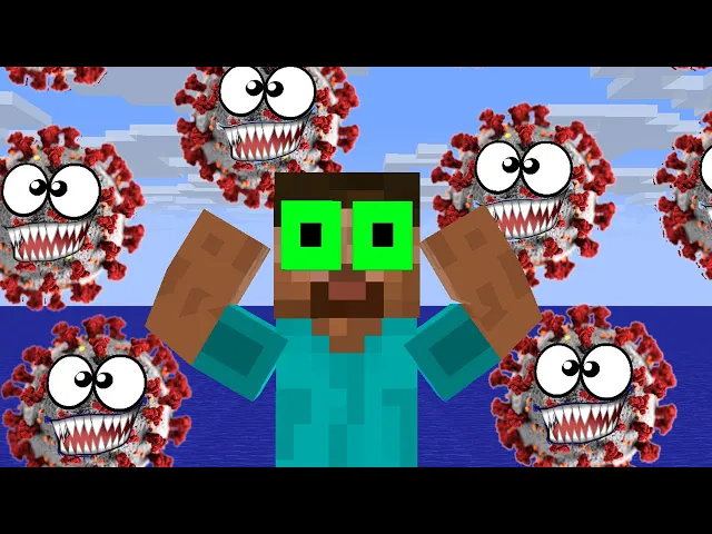 monster school : will fight virus covid-19 challenge new - minecraft animation